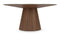 Cella - Cella Dining Table, White Glass and Walnut, 63in