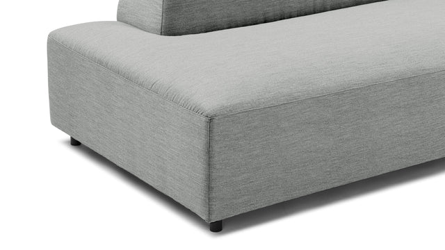 Acqua - Acqua Outdoor Sectional Module, Chaise, Left Arm, Dove Gray Performance Weave