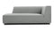 Acqua - Acqua Outdoor Sectional Module, Chaise, Left Arm, Dove Gray Performance Weave