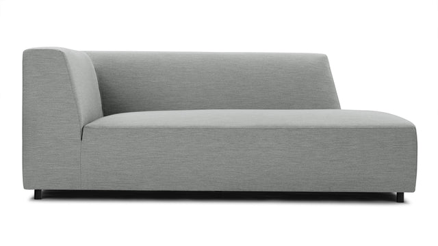 Acqua - Acqua Outdoor Sectional Module, Chaise, Right Arm, Dove Gray Performance Weave