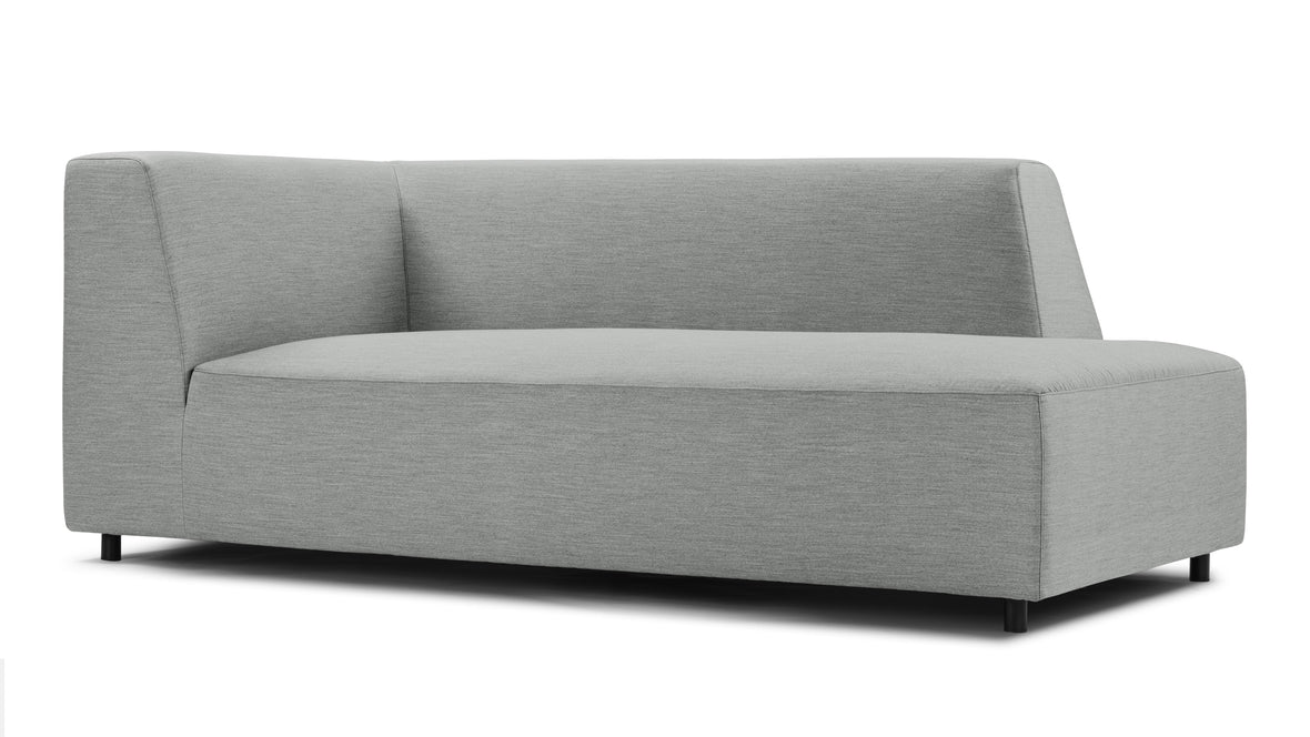 Acqua - Acqua Outdoor Sectional Module, Chaise, Right Arm, Dove Gray Performance Weave