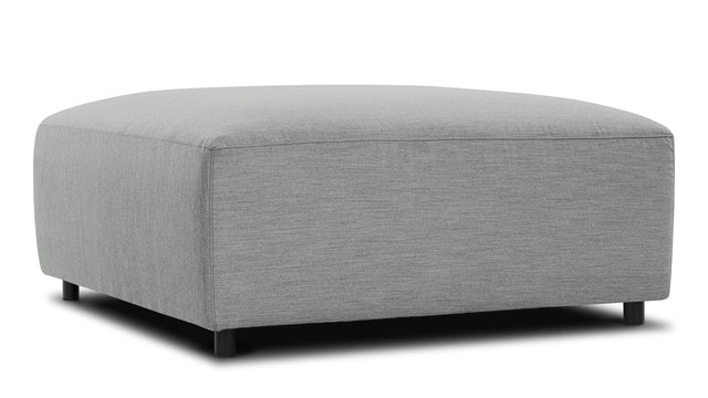 Acqua - Acqua Outdoor Ottoman, Dove Gray Performance Weave