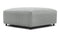 Acqua - Acqua Outdoor Ottoman, Dove Gray Performance Weave