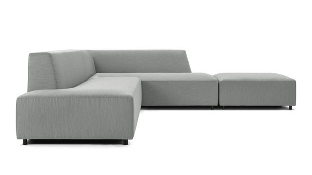 Acqua - Acqua Outdoor Sectional, Right Corner, Dove Gray Performance Weave