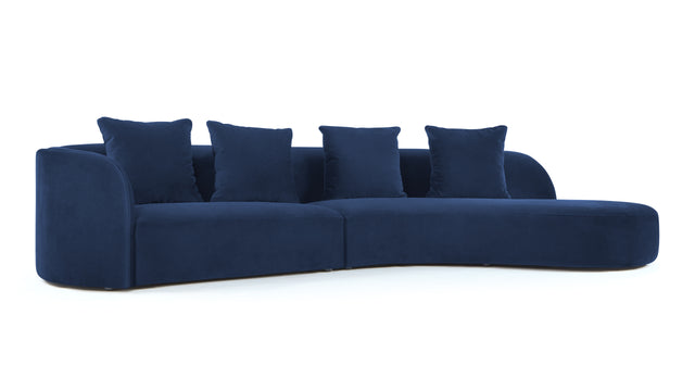 Dumont - Dumont Sofa, French Navy Plush Velvet