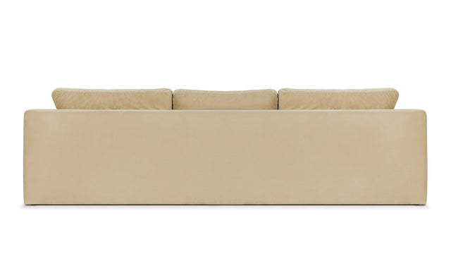 Amore - Amore Sofa, Soft Beige Velvet