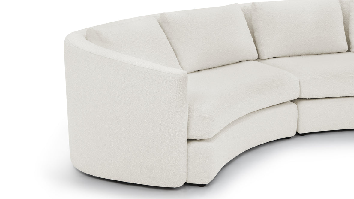 Lanvin - Lanvin Semi Circle Sofa, Pearl Boucle