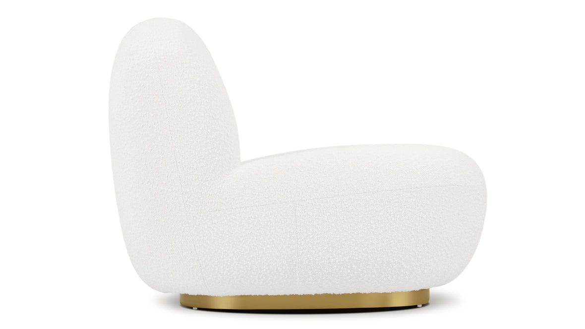 Palais - Palais Lounge Chair, Pearl Boucle