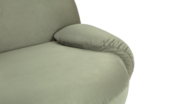 Palais - Palais Lounge Armchair, Sage Vegan Suede