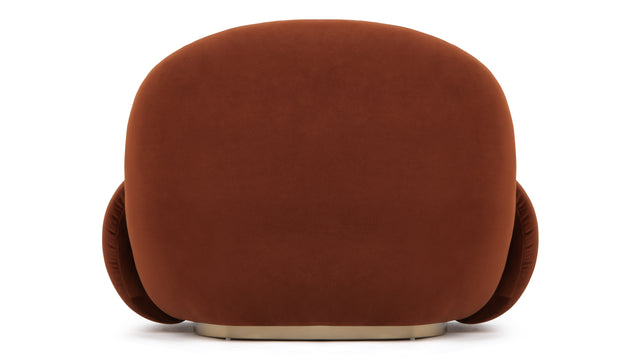 Palais - Palais Lounge Armchair, Russet Plush Velvet