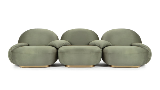 Palais - Palais Sofa, Sage Vegan Suede