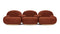 Palais - Palais Sofa, Russet Plush Velvet