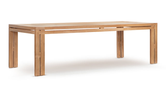 Lusso - Lusso Outdoor Dining Table, Natural Teak