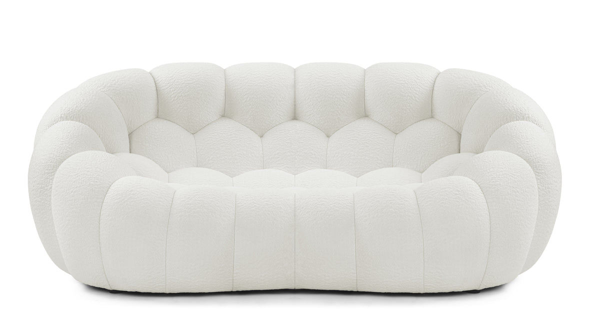 Bubble - Bubble Two Seater Sofa, Cream Textured Jersey