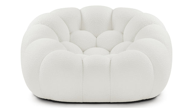 Bubble - Bubble Lounge Chair, Cream Textured Jersey