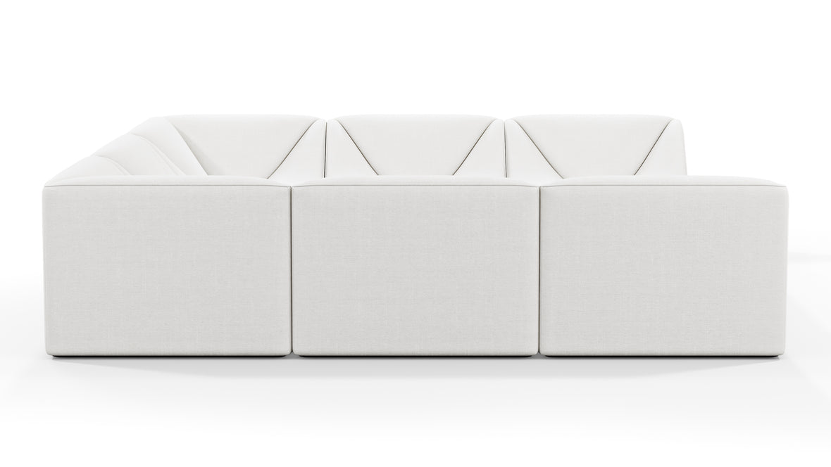 Dune - Dune Sectional Sofa, Small, Ivory Linen