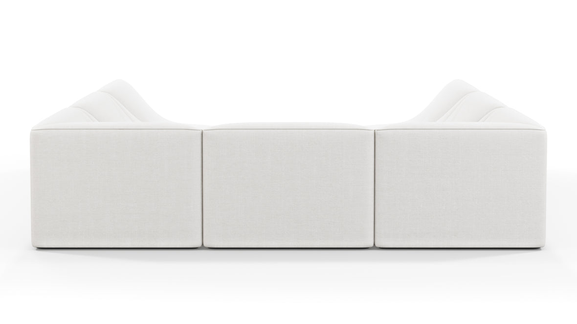 Dune - Dune Sectional Sofa, Small, Ivory Linen