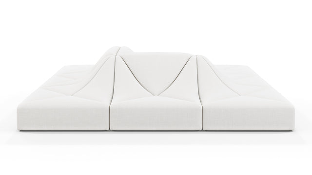 Dune - Dune Sectional Sofa, Small Corner, Ivory Linen