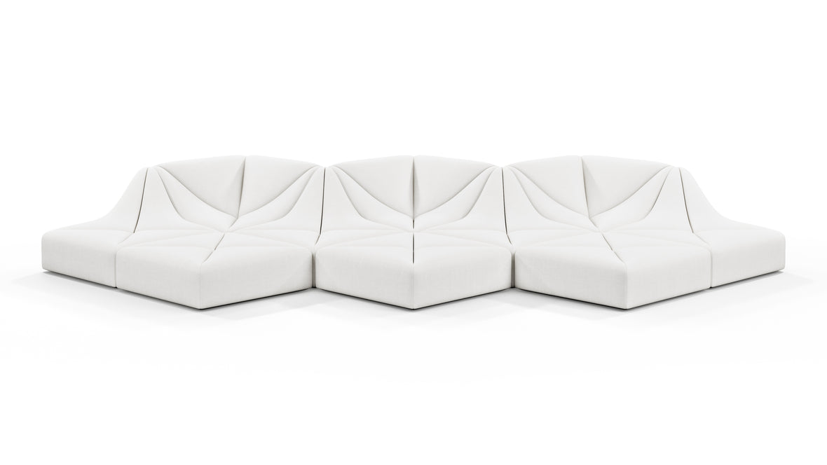 Dune - Dune Three Seater Sofa, Ivory Linen