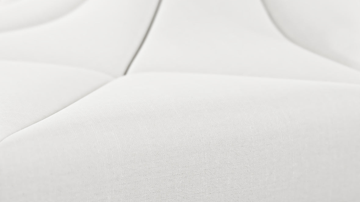 Wave - Wave Sectional Sofa, Large Corner, White Linen