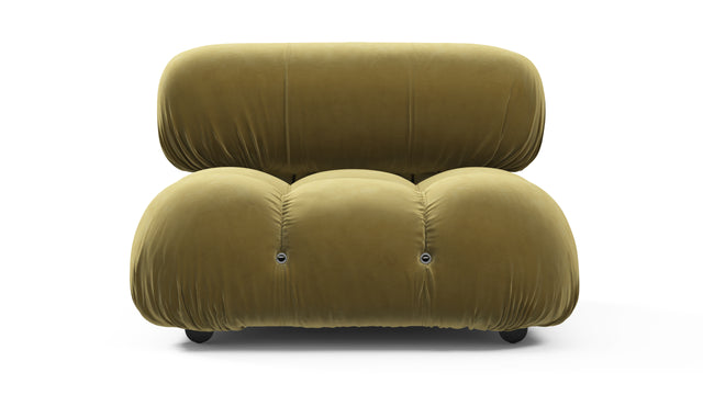 Bellini Module - Mario Bellini Module, Armless, Olive Gold Velvet