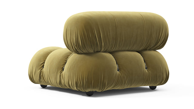 Belia - Belia Module, Armless, Olive Gold Velvet