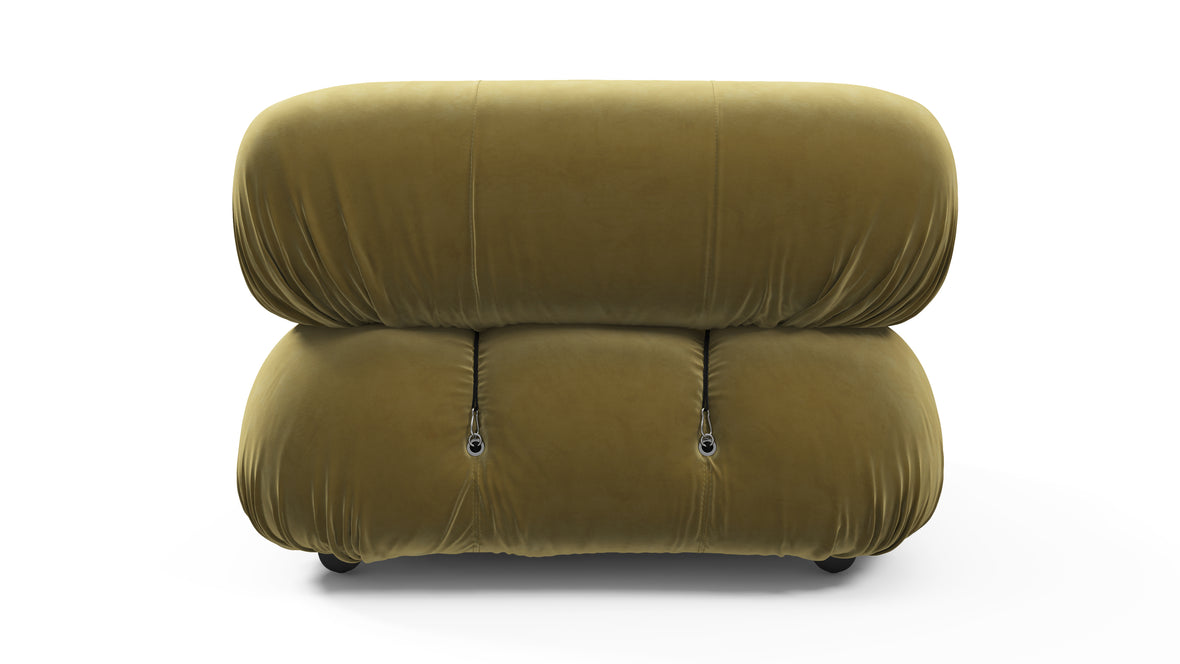 Bellini Module - Mario Bellini Module, Armless, Olive Gold Velvet