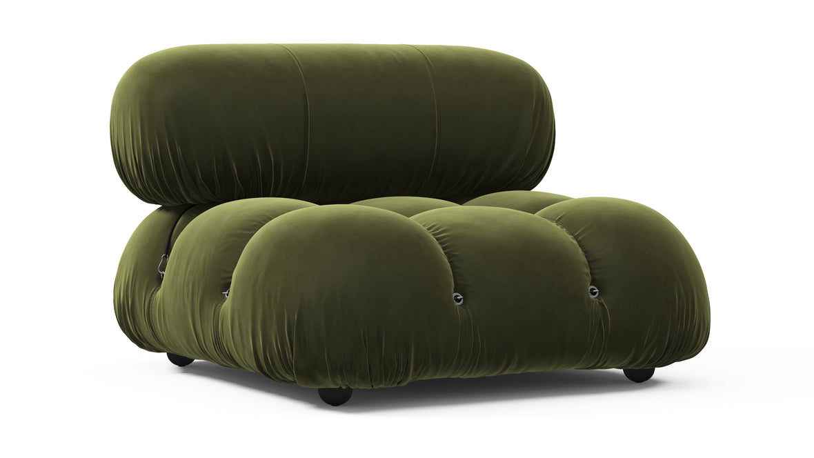 Belia - Belia Module, Armless, Thyme Luxe Velvet