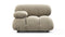 Bellini Module - Mario Bellini Module, Left Arm, Beige Gray Chenille