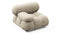 Bellini Module - Mario Bellini Module, Left Arm, Beige Gray Chenille