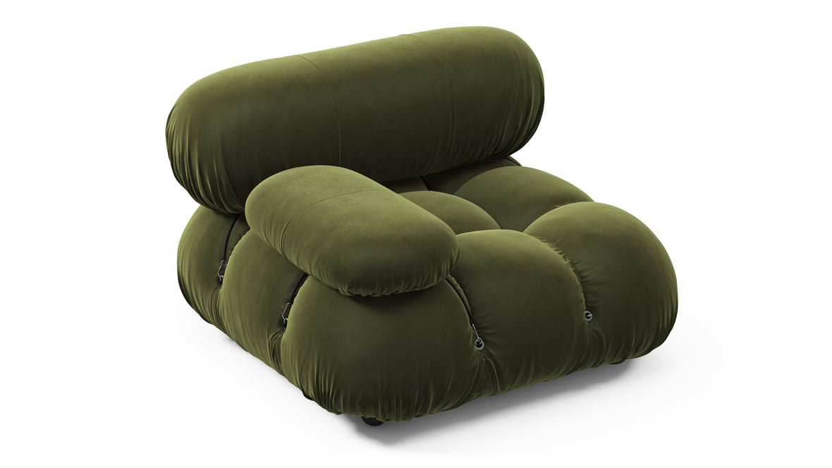 Belia - Belia Module, Left Arm, Thyme Luxe Velvet