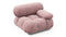 Belia - Belia Module, Right Arm, Dusty Pink Chenille