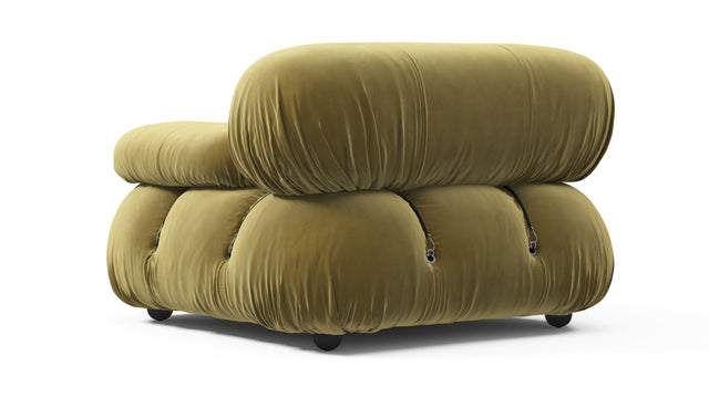 Belia - Belia Module, Right Arm, Olive Gold Velvet