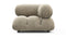 Belia - Belia Module, Right Corner, Beige Gray Chenille