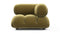 Bellini Module - Mario Bellini Module, Right Corner, Olive Gold Velvet