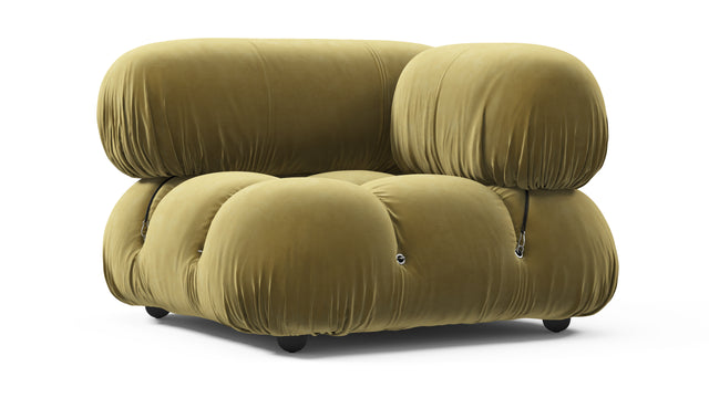 Belia - Belia Module, Right Corner, Olive Gold Velvet