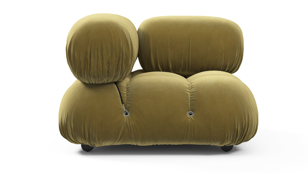 Belia - Belia Module, Right Corner, Olive Gold Velvet