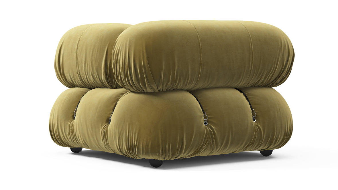 Belia - Belia Module, Right Corner, Olive Gold Velvet