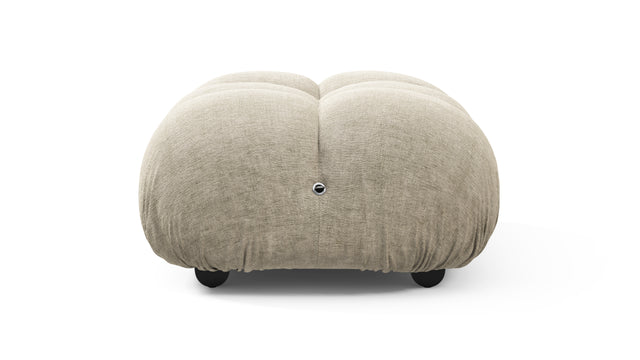 Bellini Ottoman - Mario Bellini Ottoman, Beige Gray Chenille