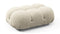 Belia - Belia Ottoman, Eggshell Vegan Suede