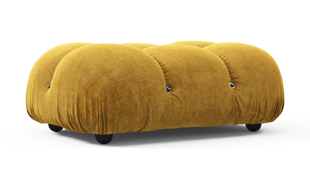 Belia - Belia Ottoman, Mustard Yellow Chenille