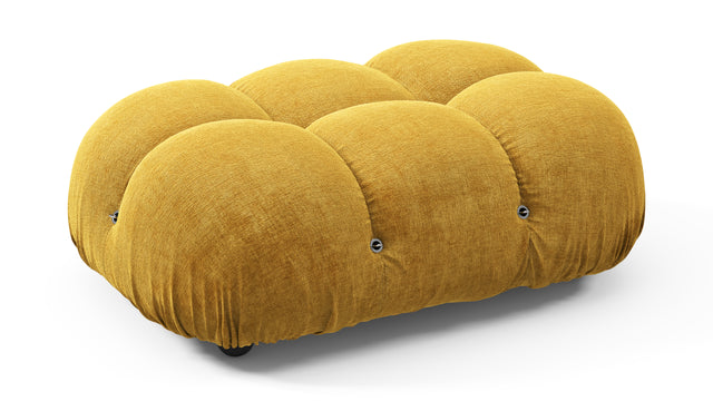 Belia - Belia Ottoman, Mustard Yellow Chenille