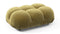 Bellini Ottoman - Mario Bellini Ottoman, Olive Gold Velvet