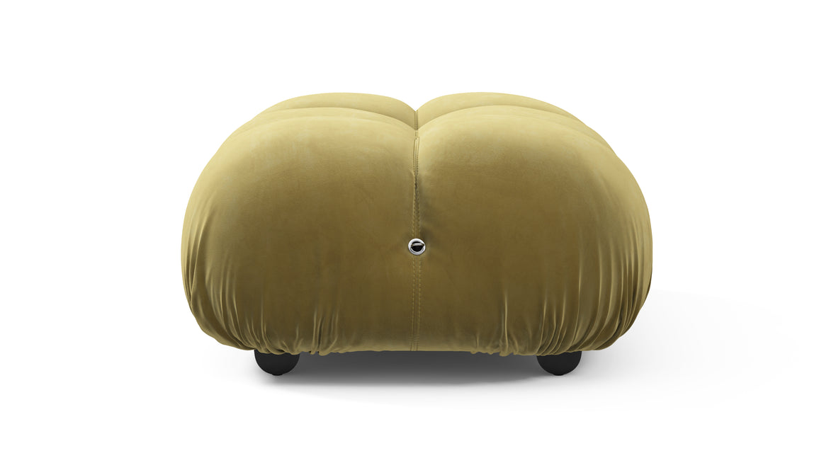 Belia - Belia Ottoman, Olive Gold Velvet