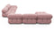 Belia - Belia Large Sectional, Right Corner, Dusty Pink Chenille