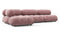 Belia - Belia Sectional, Left Chaise, Dusty Pink Chenille