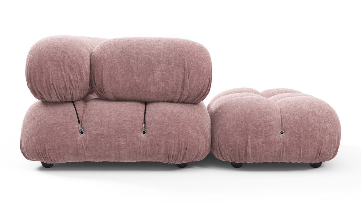 Belia - Belia Sectional, Left Chaise, Dusty Pink Chenille