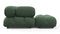 Belia - Belia Sectional, Left Chaise, Evergreen Brushed Weave