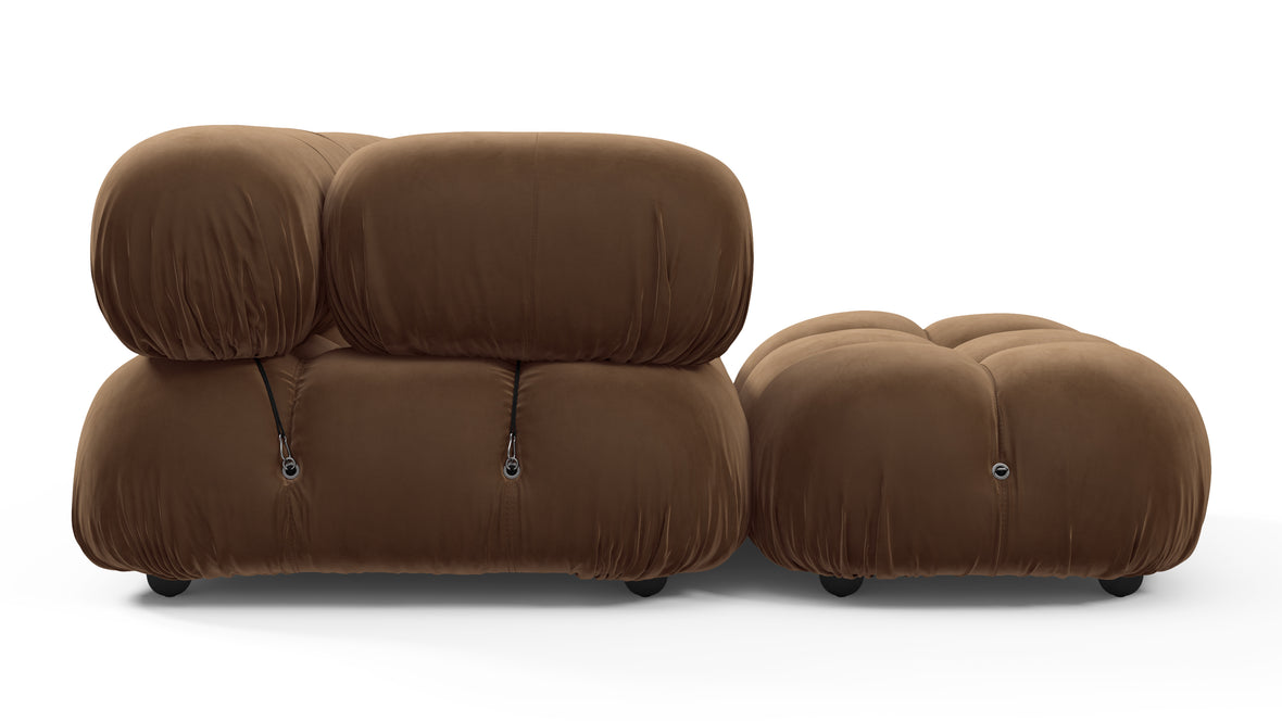 Belia - Belia Sectional, Left Chaise, Mocha Velvet