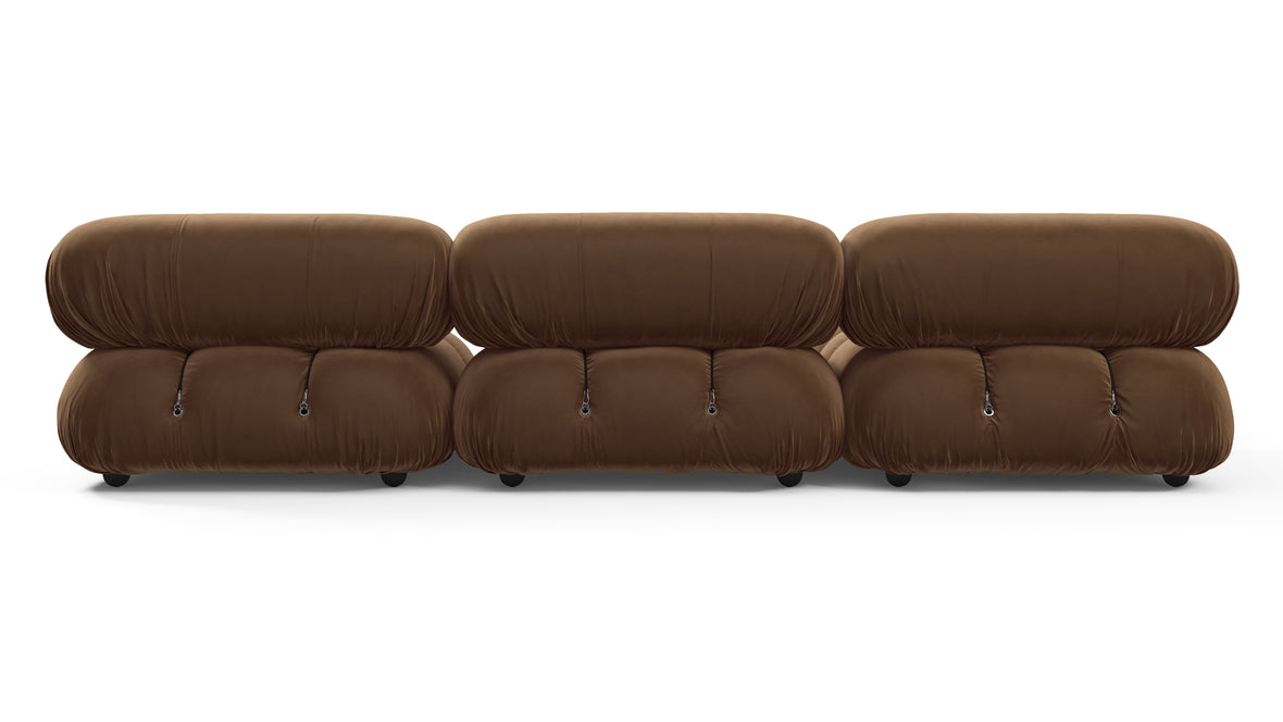 Belia - Belia Sectional, Left Chaise, Mocha Velvet